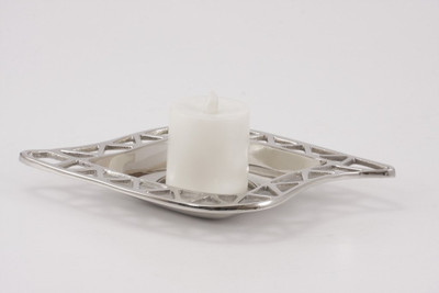 50% OFF on Goyal India Aluminium 1 - Cup Candle Holder Silver, Pack of 1