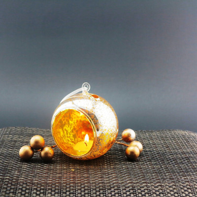 14% OFF on Importwala Glass Tealight Holder Gold, Pack of 1 14% OFF on Importwala Glass Tealight Holder Gold, Pack of 1