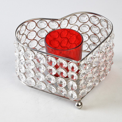36% OFF on Cultural Concepts Heart Shape Crystal, Aluminium 1 - Cup Tealight Holder Silver, Red, Pack of 1 36% OFF on Cultural Concepts Heart Shape Crystal, Aluminium 1 - Cup Tealight Holder Silver, Red, Pack of 1