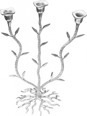 12% OFF on Sage Koncpt Bamboo Aluminium 3 - Cup Candle Holder Silver, Pack of 1 12% OFF on Sage Koncpt Bamboo Aluminium 3 - Cup Candle Holder Silver, Pack of 1