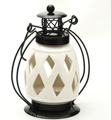 37% OFF on Aapno Rajasthan Diamond Cut Wind Lantern Ceramic 1 - Cup Tealight Holder Multicolor, Pack of 1