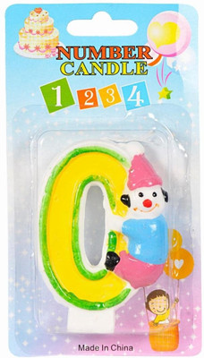 Ollington St. Collection 0 Number Shaped Birthday Candle Ollington St. Collection 0 Number Shaped Birthday Candle
