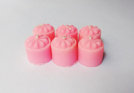 Zanky Pink Scented Mini Piller Candle (Pink, Pack Of 6)