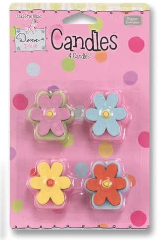 Creative Converting Flower Moulded Candle