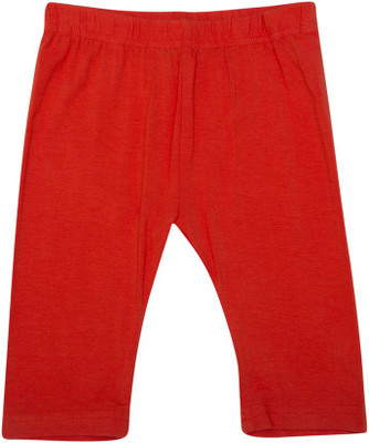 30% OFF on De Moza Viscose Lycra 3/4th Solid 2-3 Yrs Rust Orange Girl's Capri