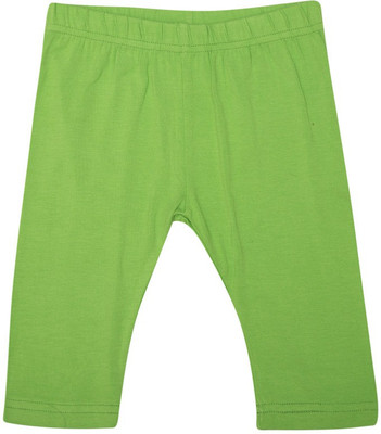 40% OFF on De Moza Junior Viscose Lycra 3/4th Solid 8-9 Yrs Parrot Green Girl's Capri
