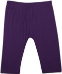 40% OFF on De Moza Junior Viscose Lycra 3/4th Solid 8-9 Yrs Dark Purple Girl's Capri