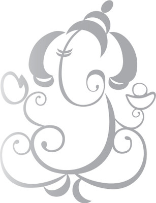 12% OFF on WallDesign Shining Ganesha Windows Car Sticker 12% OFF on WallDesign Shining Ganesha Windows Car Sticker