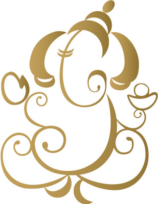12% OFF on WallDesign Shining Ganesha Windows Car Sticker 12% OFF on WallDesign Shining Ganesha Windows Car Sticker