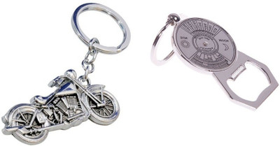Chainz Metal Bike Keychain And Bottle Opener (Silver)