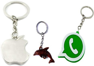 70% OFF on FCS Apple,Whatsapp,Fish Key Chain