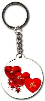 39% OFF on Smileonline Love Round Wood 08 Key Chain