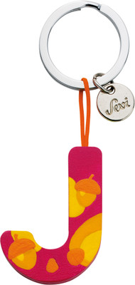 Sevi Keyring Letter J Locking Key Chain Sevi Keyring Letter J Locking Key Chain