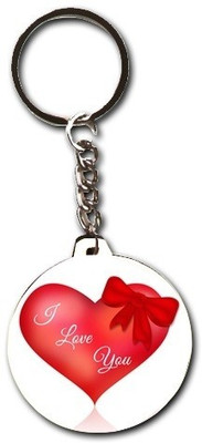 47% OFF on Smileonline Love Round Wood 11 Key Chain
