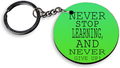 80% OFF on Tiedribbons Never Stop Learning Wooden Circle Key Chain 80% OFF on Tiedribbons Never Stop Learning Wooden Circle Key Chain