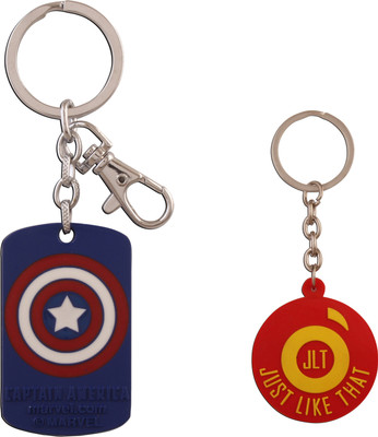 15% OFF on JLT Captain America Blue-Red Rectangle Metal Premium Locking Key Chain 15% OFF on JLT Captain America Blue-Red Rectangle Metal Premium Locking Key Chain