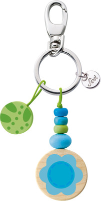 Sevi Flower Turquiose Locking Key Chain Sevi Flower Turquiose Locking Key Chain