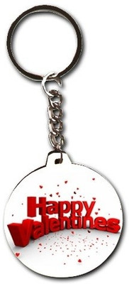 55% OFF on Smileonline Love Round Wood 07 Key Chain