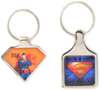 Warner Brothers 258-263-Warner Bros Combo of 2 Superman Key Chain Warner Brothers 258-263-Warner Bros Combo of 2 Superman Key Chain
