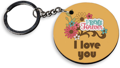 70% OFF on Tiedribbons Friends Forever I Love Wooden Circle Key Chain 70% OFF on Tiedribbons Friends Forever I Love Wooden Circle Key Chain