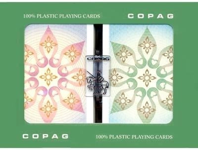 Copag Copag Silver Line Twin Deck Plastic Card Set Copag Copag Silver Line Twin Deck Plastic Card Set