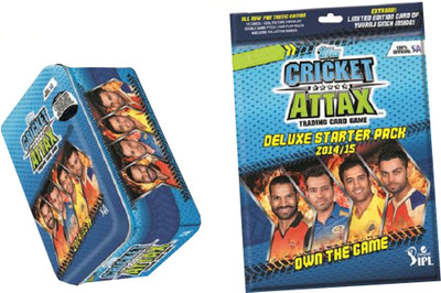 Topps IPL 2014 Cricket Attax Deluxe Starter Pack and Tin Combo