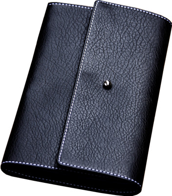 Walletsnbags Smart Visiting Card Album, 120 Card Holder - Set Of 1, Black