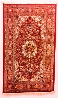67% OFF on Miras Multicolor Polyester Viscose Blend Carpet