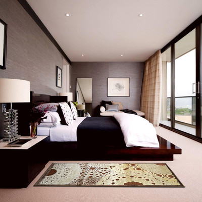 2% OFF on Oriental Weavers Multicolor Polyester Viscose Blend Carpet