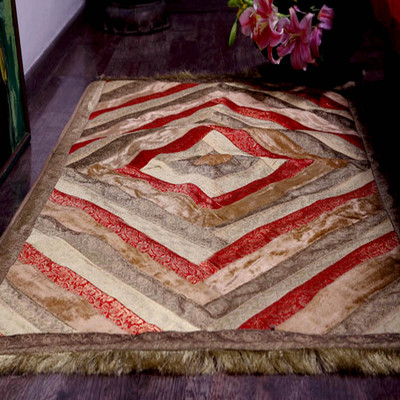 Jodhaa Multicolor Velvet Carpet