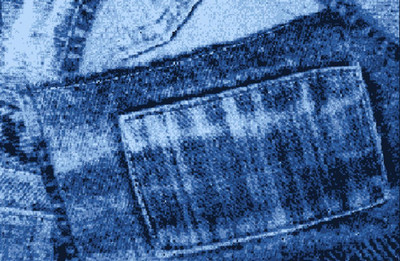 Spaces Blue Synthetic Area Rug