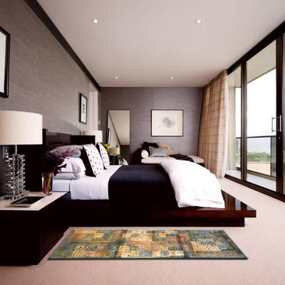 2% OFF on Oriental Weavers Multicolor Polyester Viscose Blend Carpet