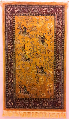 65% OFF on Miras Multicolor Polyester Viscose Blend Carpet