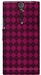 Amzer 93454 Luxe Argyle High Gloss TPU Soft Gel Skin Case for Sony Ericsson Xperia S - Hot Pink