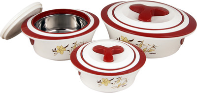 38% OFF on Nayasa Mangolia Insulated Pack of 3 Casserole Set 500 ml, 1000 ml, 1500 ml 38% OFF on Nayasa Mangolia Insulated Pack of 3 Casserole Set 500 ml, 1000 ml, 1500 ml