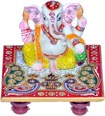 61% OFF on Vaah Meenakari Stoneware All Purpose Chowki Multicolor, Pack of 2