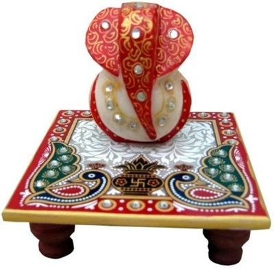 59% OFF on Bajya Ganesh Marble Pooja Chowki Multicolor, Pack of 2 59% OFF on Bajya Ganesh Marble Pooja Chowki Multicolor, Pack of 2