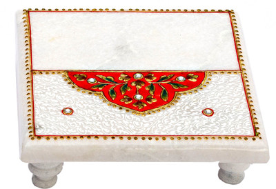 73% OFF on Aapno Rajasthan Marble Pooja Chowki White, Red, Pack of 1 73% OFF on Aapno Rajasthan Marble Pooja Chowki White, Red, Pack of 1