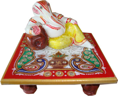 29% OFF on Haveli Arts Marble Pooja Chowki Multicolor, Pack of 2
