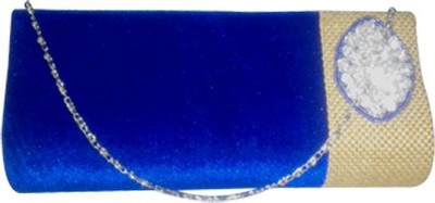 AB Fahion Stylish Women Party Blue Velvet Clutch AB Fahion Stylish Women Party Blue Velvet Clutch