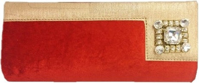 87% OFF on Angelfish Designer Girls Wedding Red Fabric Clutch