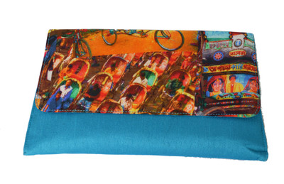 41% OFF on Fashion Jamun Women Casual, Party Blue Silk Clutch 41% OFF on Fashion Jamun Women Casual, Party Blue Silk Clutch