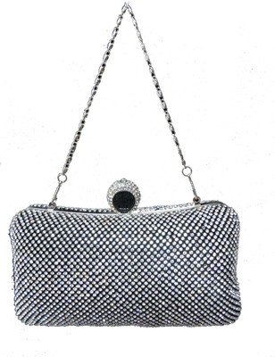 11% OFF on Dloop CK239 Women Festive Black PU Clutch