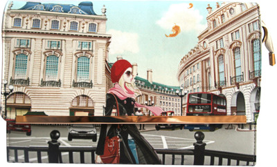 35% OFF on Inspired Livingg Fashionista Envelope Women Casual, Party Multicolor PU Clutch