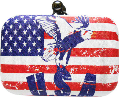 76% OFF on A.K Box Women Casual, Formal Multicolor Artificial Leather Clutch