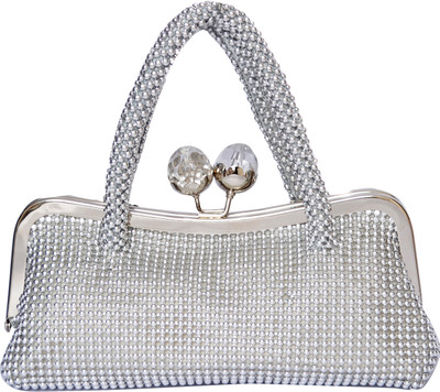 36% OFF on Deco Dl1109 Women Party Silver Genuine Leather Clutch 36% OFF on Deco Dl1109 Women Party Silver Genuine Leather Clutch