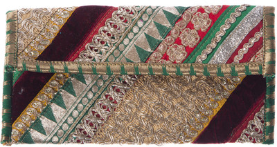 76% OFF on Smile2u Retailers Rajwada Women Festive Multicolor Cotton Clutch