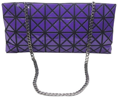 30% OFF on Mex Square Print Women Casual Purple Silicone Clutch