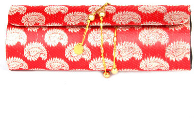 50% OFF on Favola Women Casual Gold, Red Silk Clutch 50% OFF on Favola Women Casual Gold, Red Silk Clutch