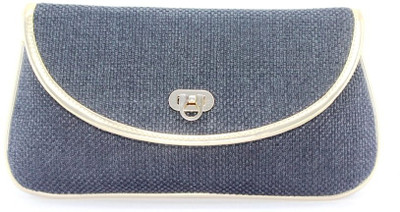 37% OFF on Myrah Clasp Women Casual Black Metal Clutch
